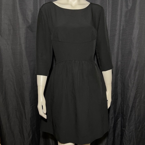 Prada Authentic Black Long Sleeve Elegant Black Dress Medium - Picture 1 of 15